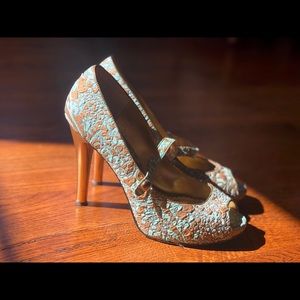 Maryjane peeptoe heels